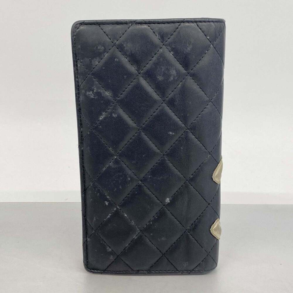 CHANEL Black Lambskin Leather Wallet - Picture 9 of 10